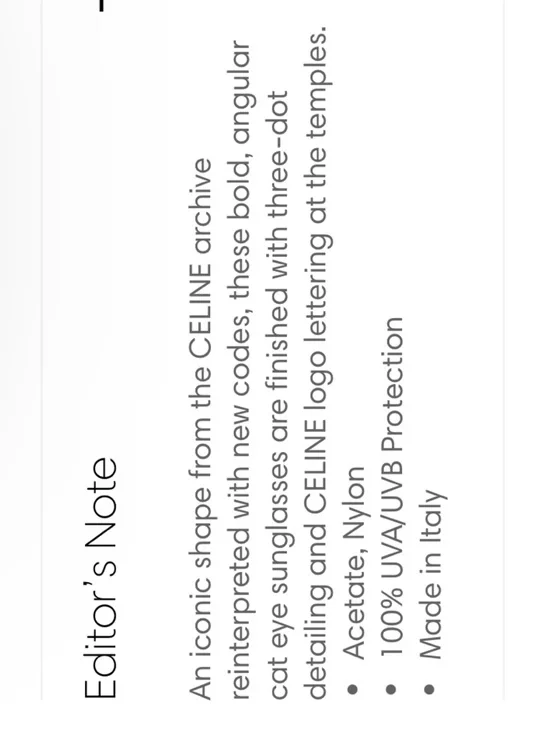 CELINE cat eye sunglasses - Picture 7 of 9